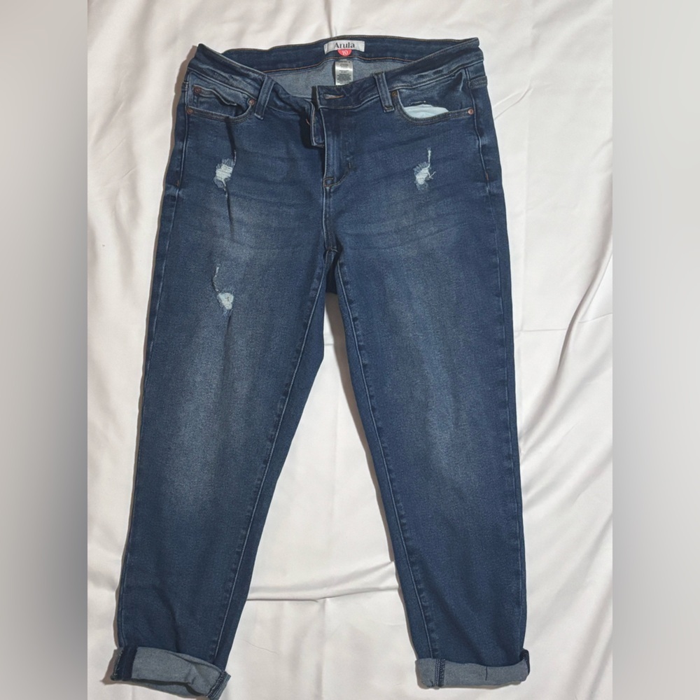 NWOT Arula Distressed Boyfriend Jeans size 10